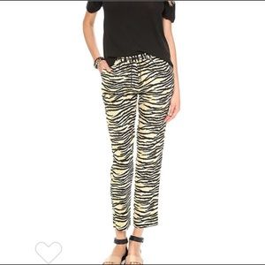 Maison Scotch tiger print trousers